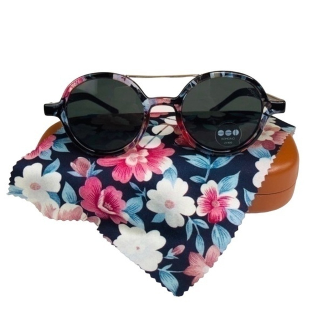KOMONO Vivien Floral Sunglasses (NEW) πΆπ΄ round - Picture 11 of 16